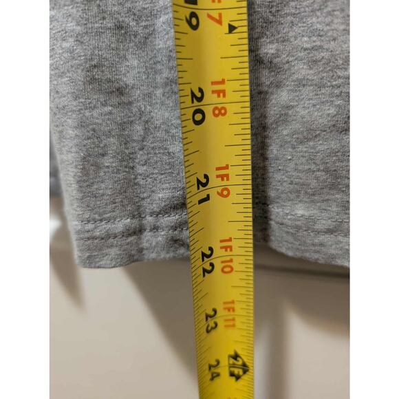 USA American Flag Gray Cropped Top T Shirt Women's XL July 4th New! Patriotic - Picture 8 of 9